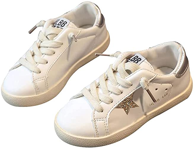 XinYiQu Kids Sparkle Star Sneaker