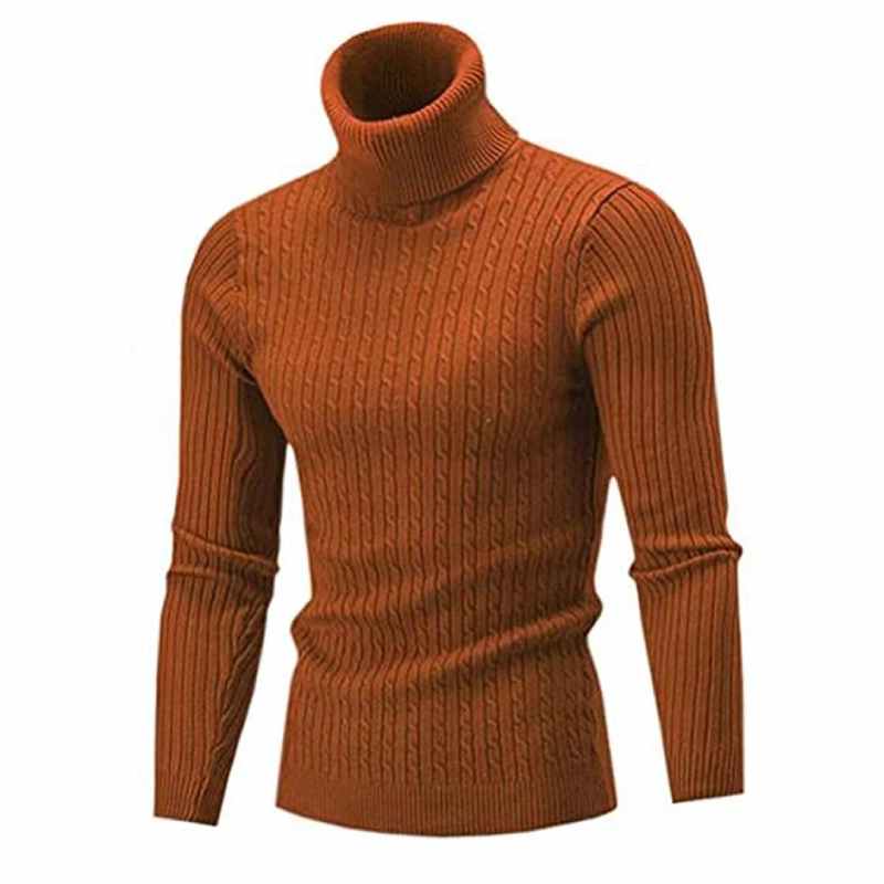 Pull à col roulé d'hiver pour hommes