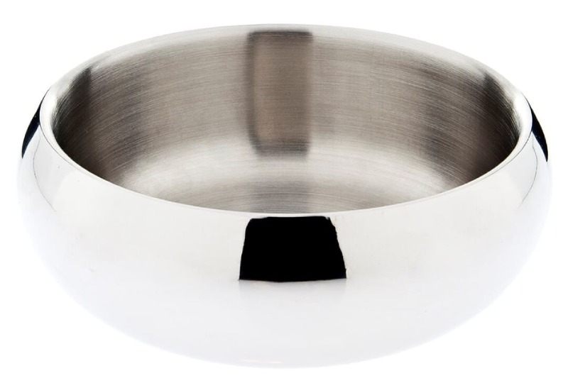 Ferribiella Bol rond à double paroi en acier inoxydable